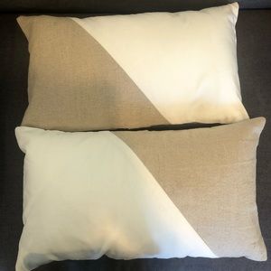 West Elm Decorative Throw Pillows and inserts